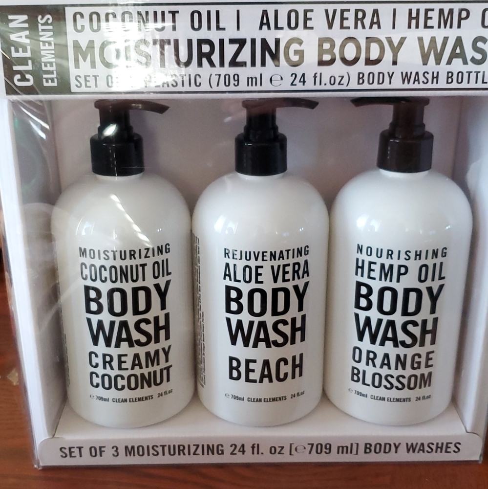 Clean Element set of 3 body wash